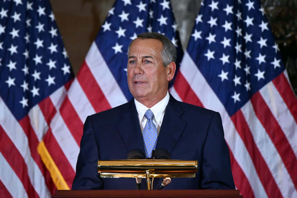 John Boehner Speaking To The People Background