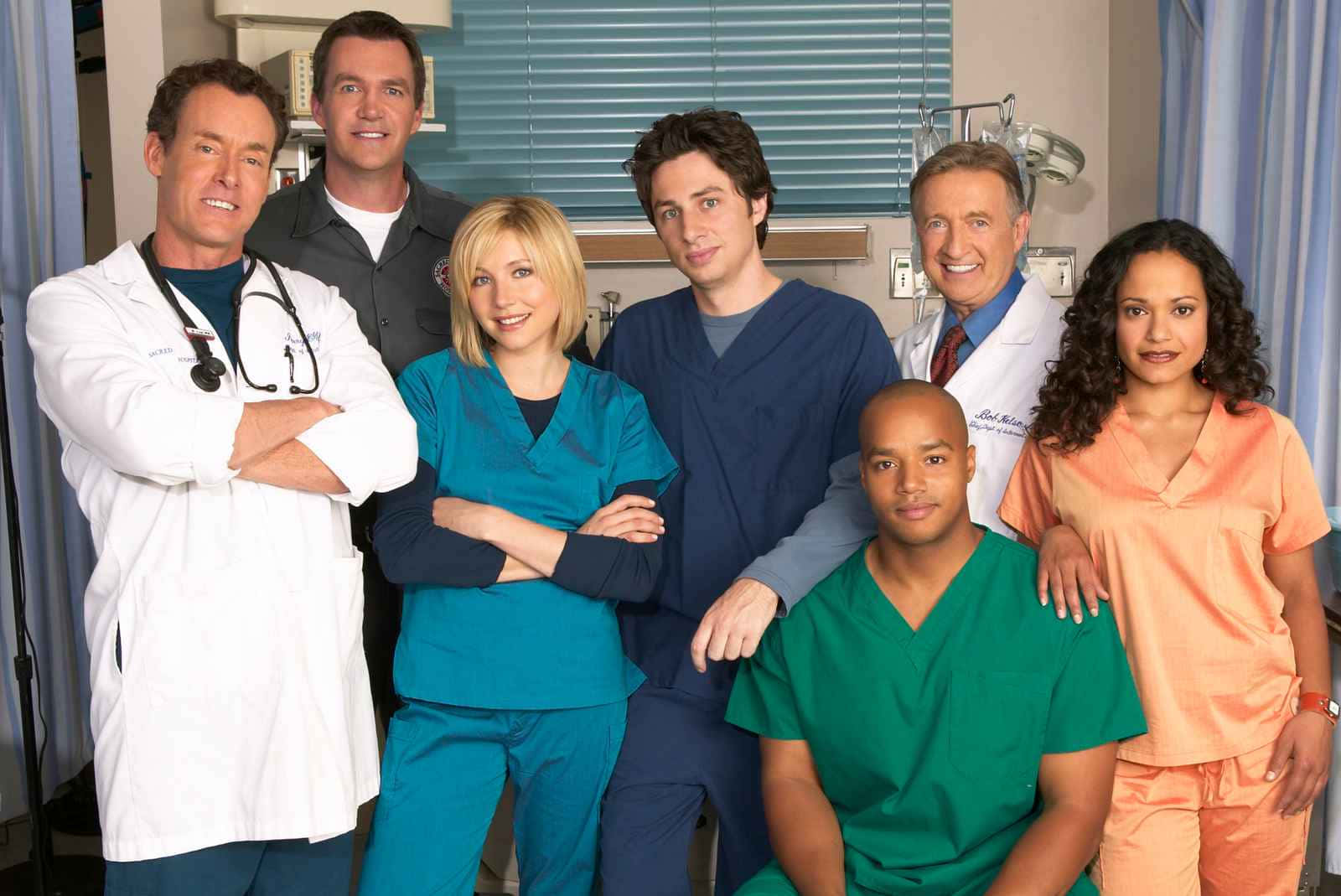 John C. Mcginley Smiling In A Casual Pose Background