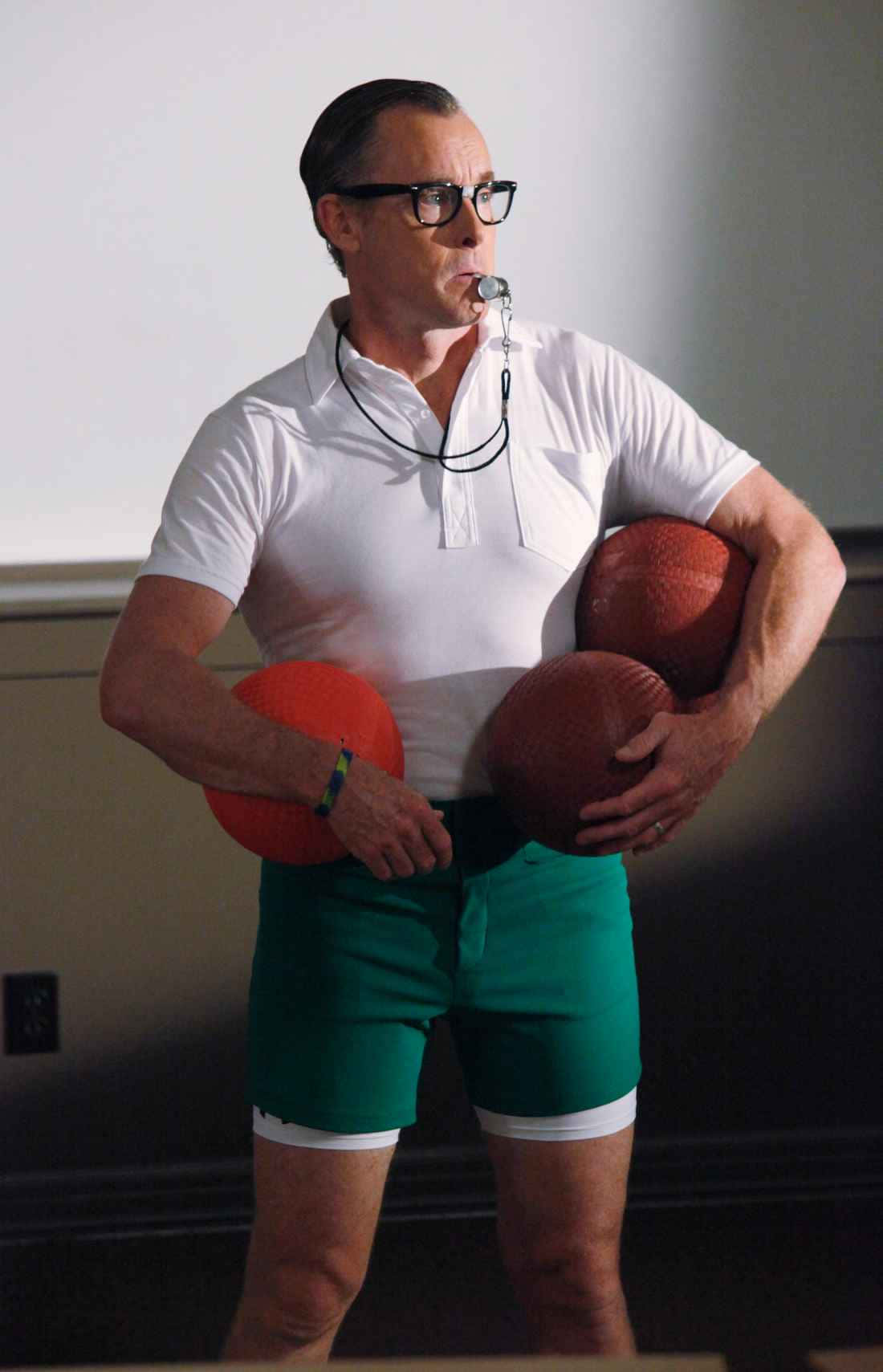 John C. Mcginley Smiling In A Casual Pose Background