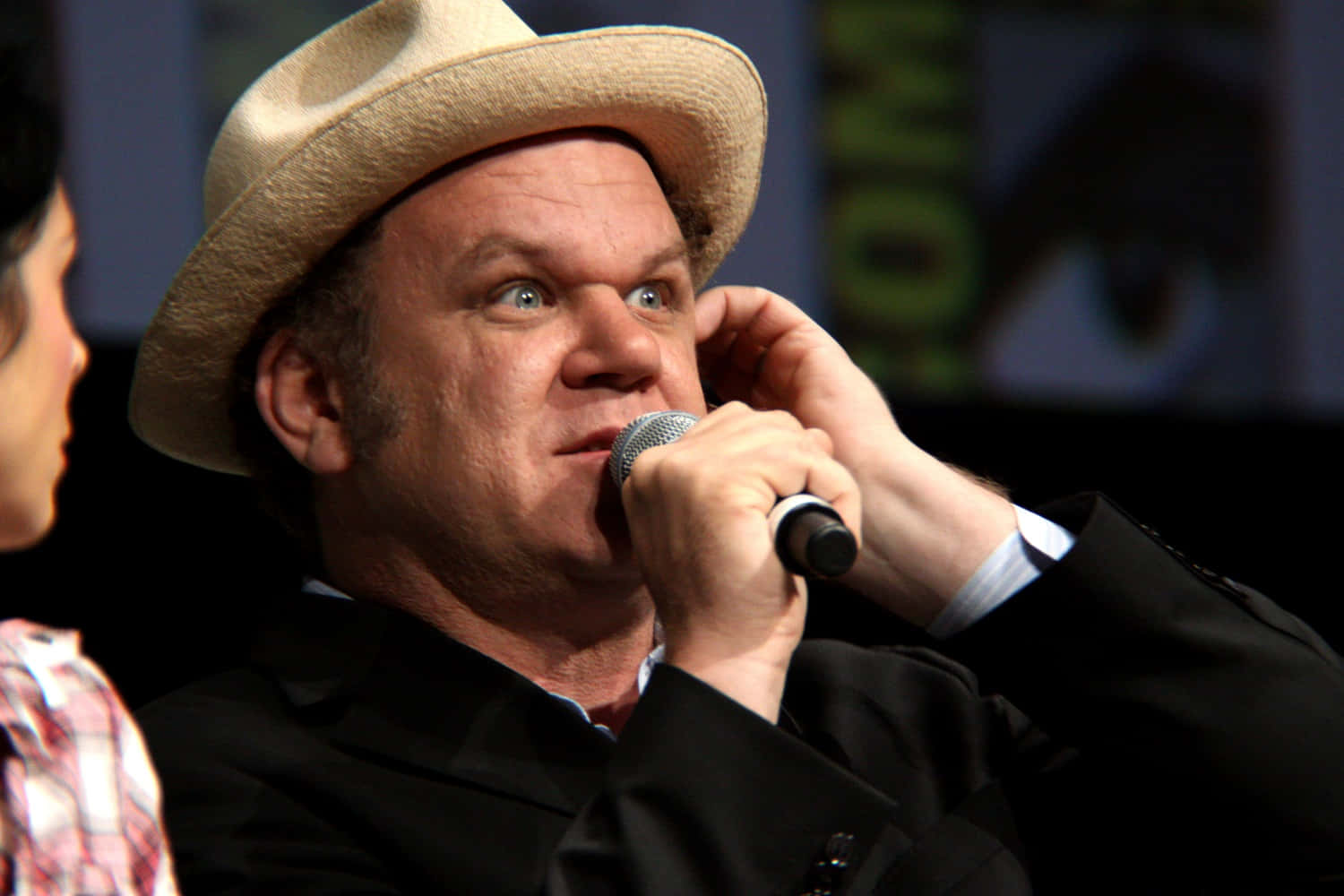 John C. Reilly Striking A Candid Pose Against A White Background