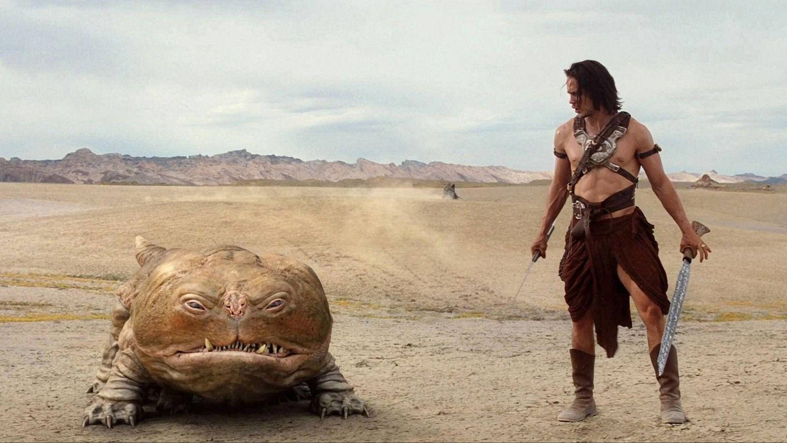 John Carter And Monster Creature Background