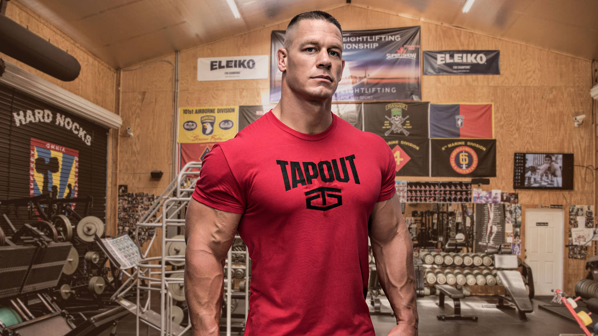 John Cena In Gym Background