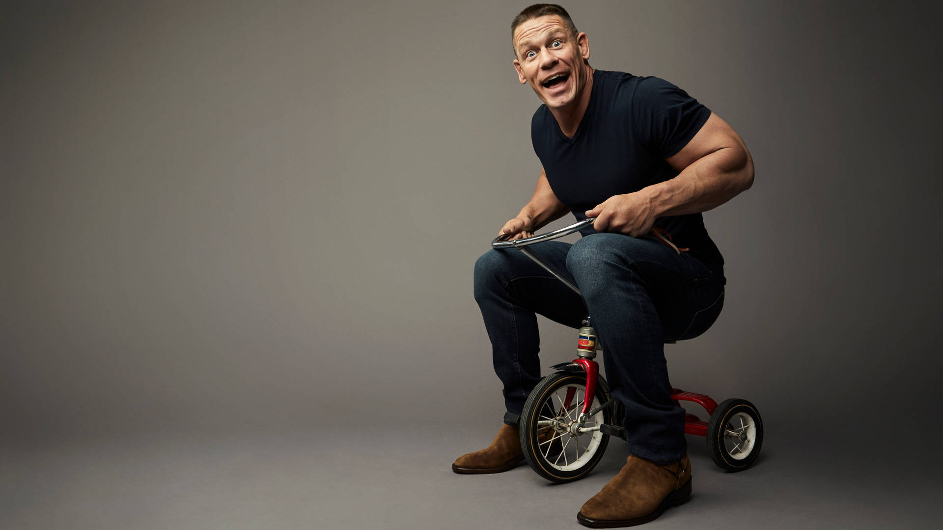 John Cena Riding Mini Bike Background