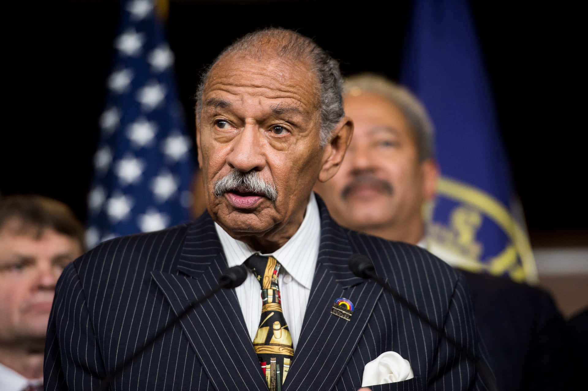 John Conyers In Formal Attire Background
