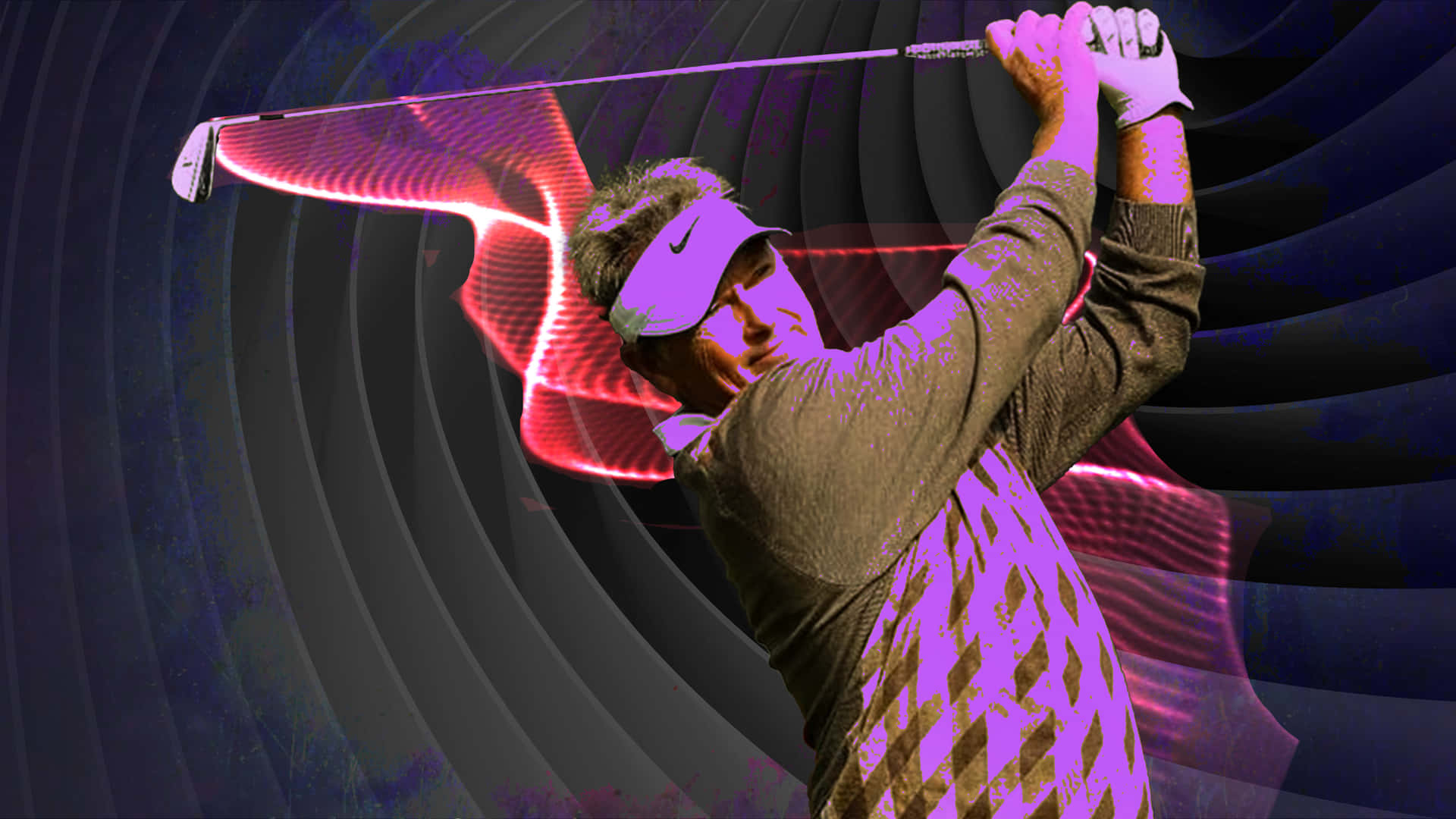 John Cook Flaming Club Swing Background