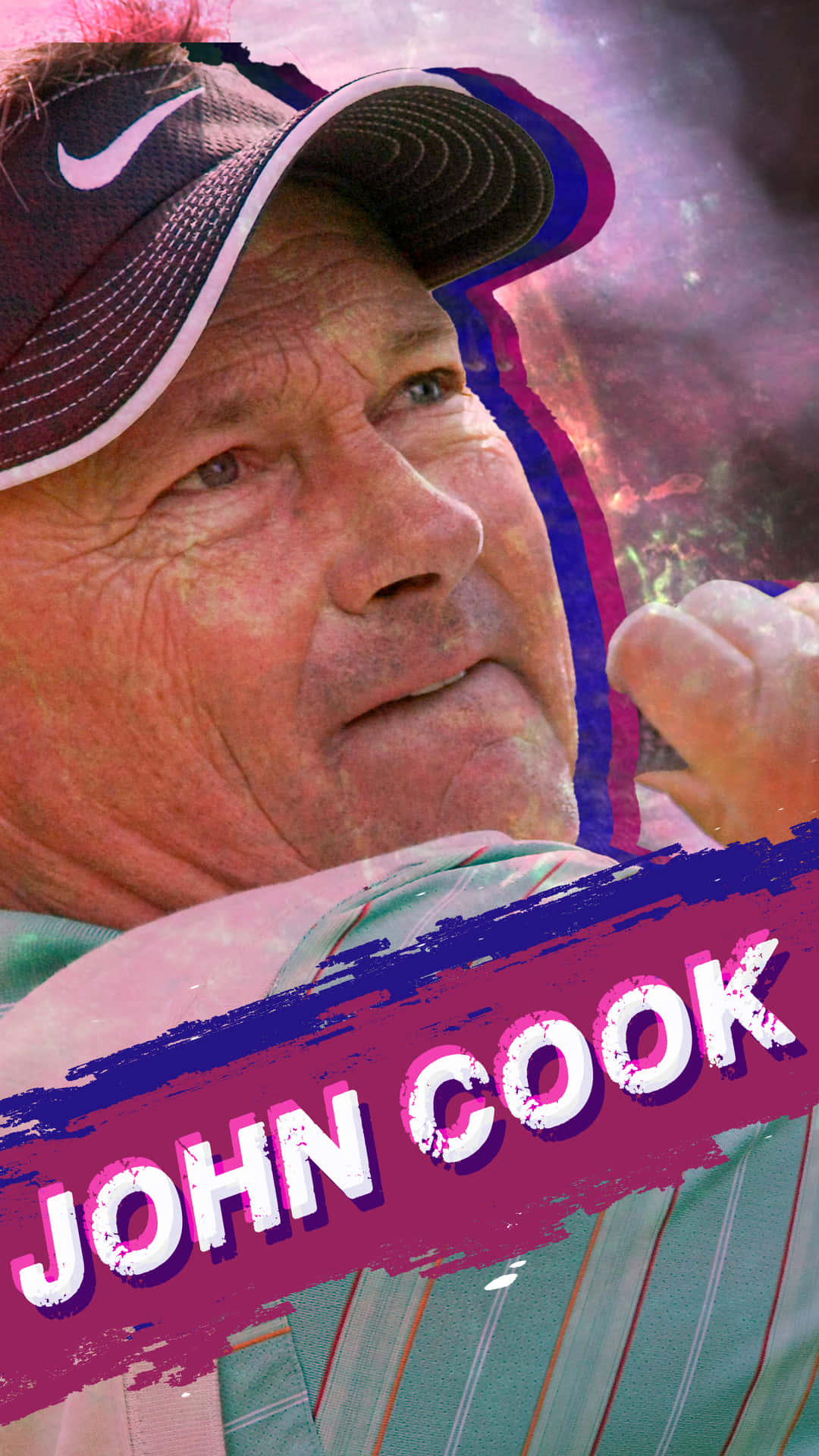 John Cook Pop Art Color Name Background