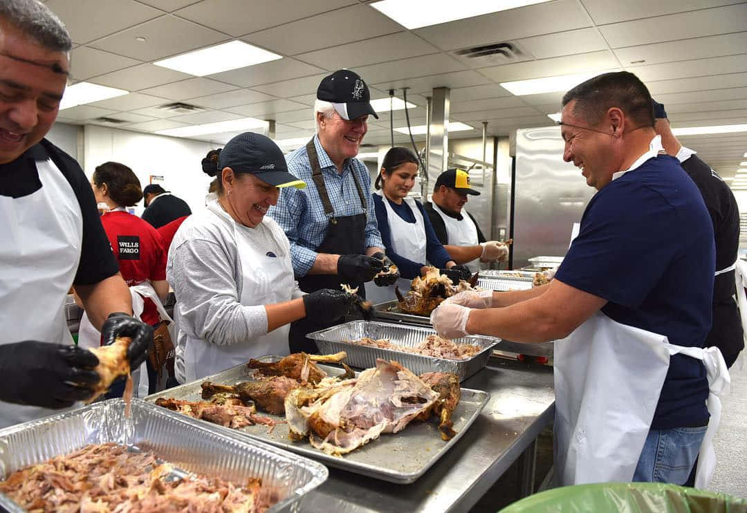 John Cornyn Helping In The Kitchen
