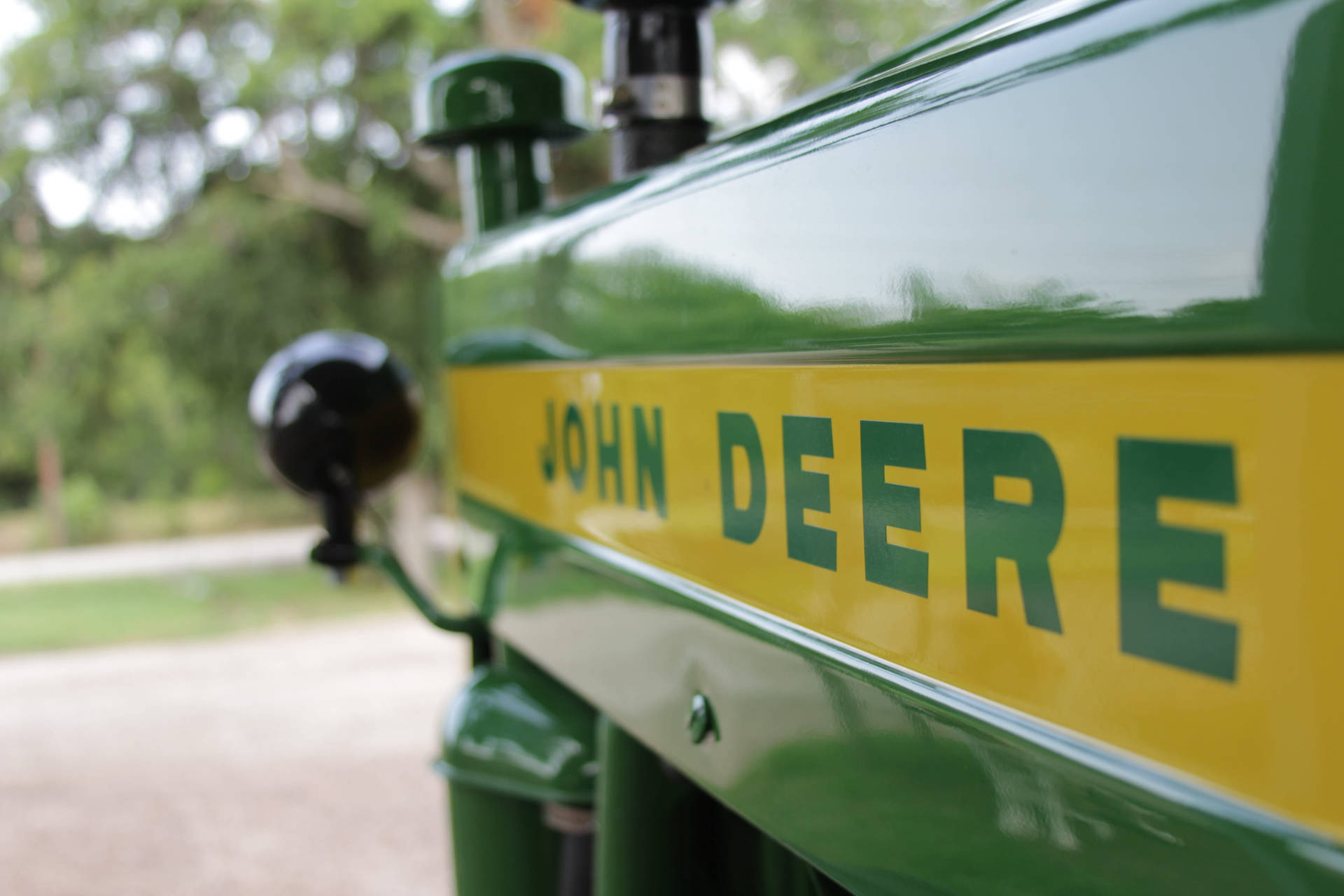 John Deere Tractor Close Up Background