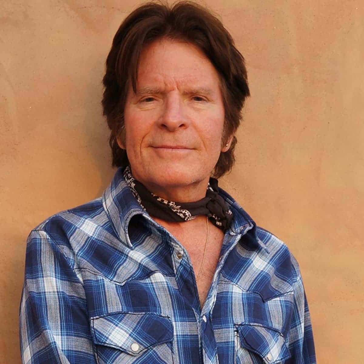 John Fogerty Blue Plaid Shirt Background