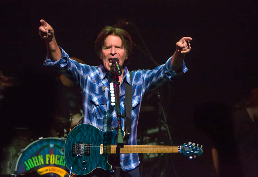 John Fogerty Performing Live Onstage Background