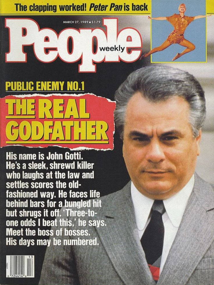 John Gotti, Infamous Mob Boss, On The Cover Of People Weekly Magazine Background