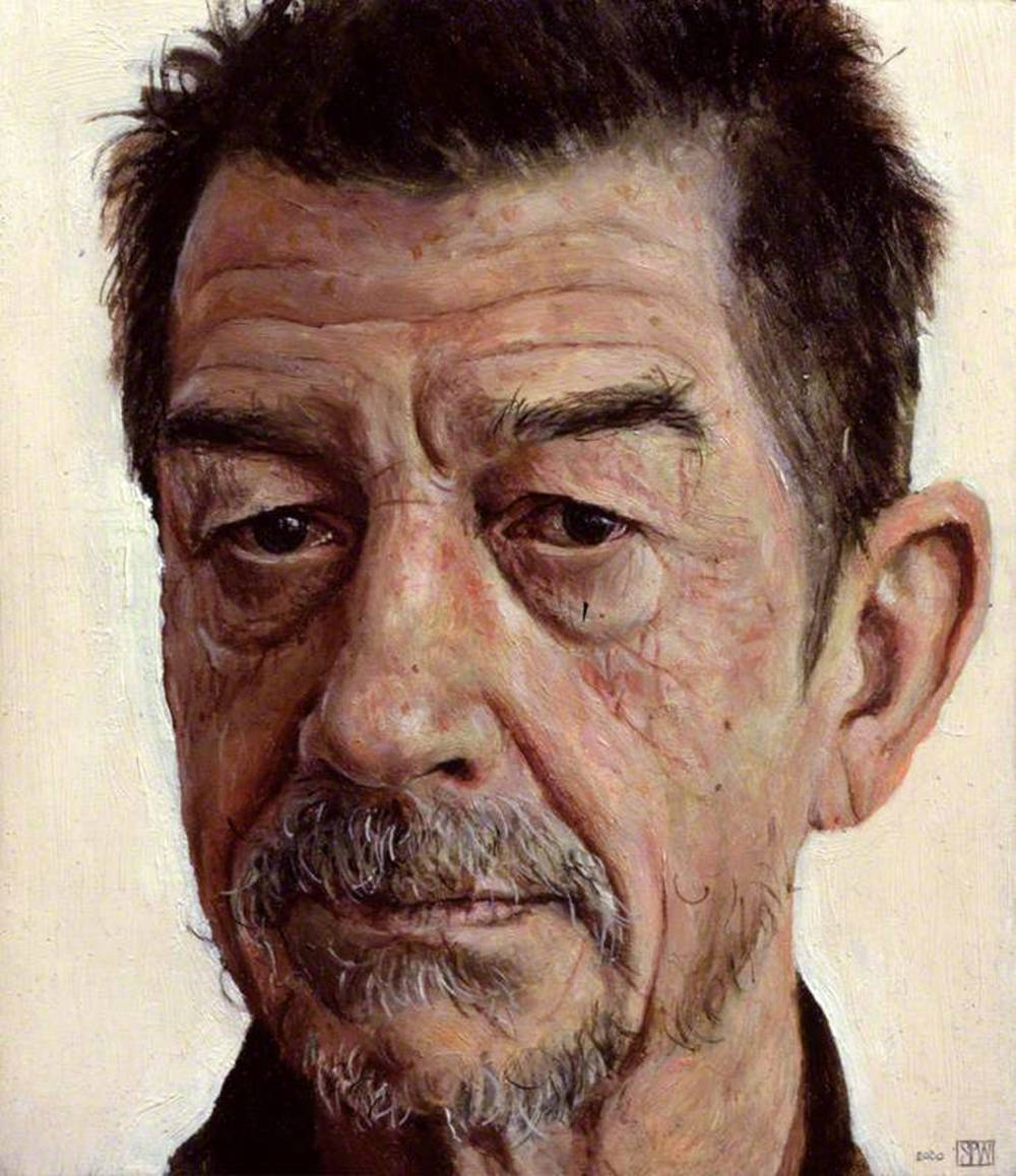 John Hurt Rugged Look Portrait Background