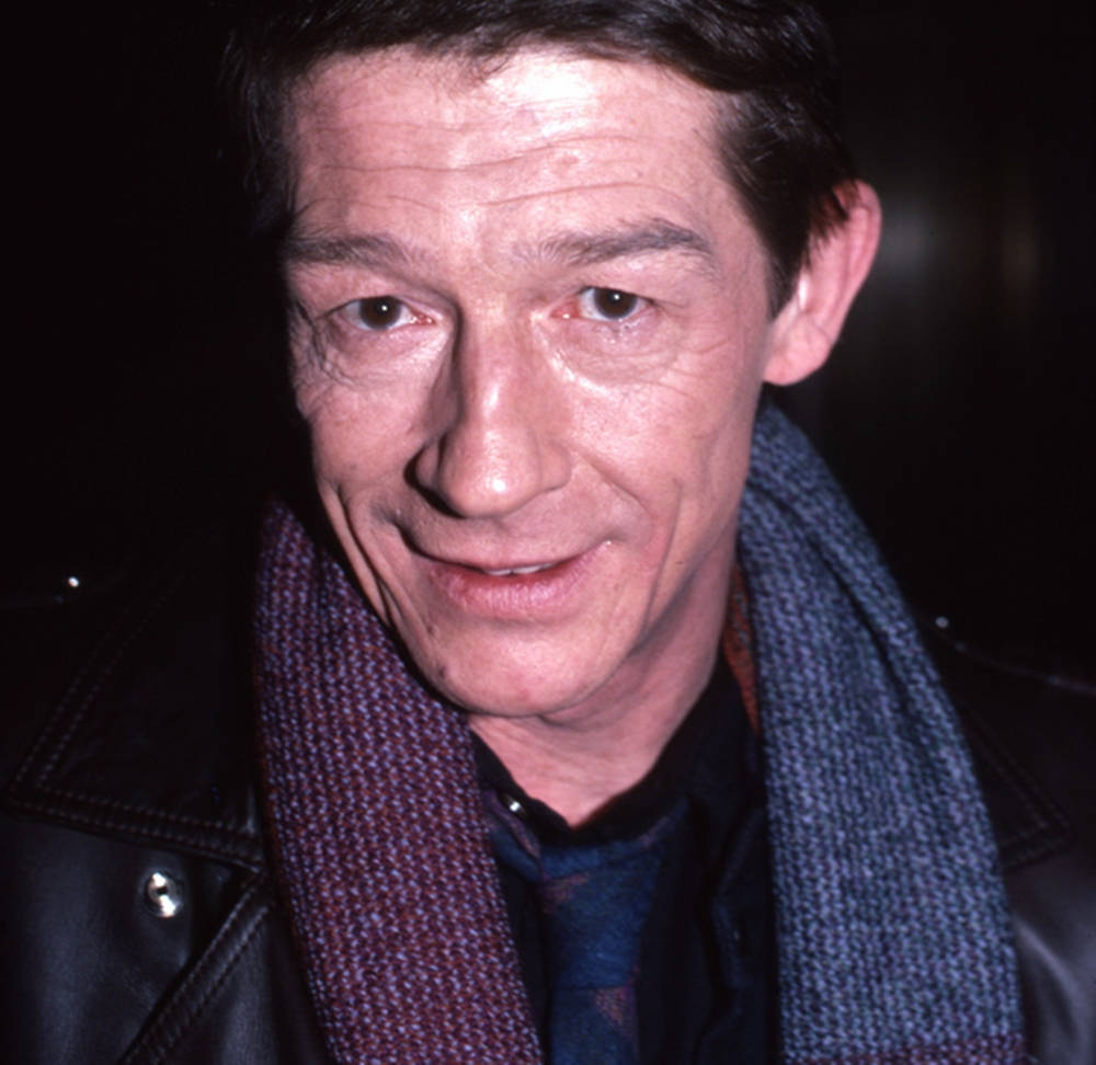 John Hurt Wearing Scarf