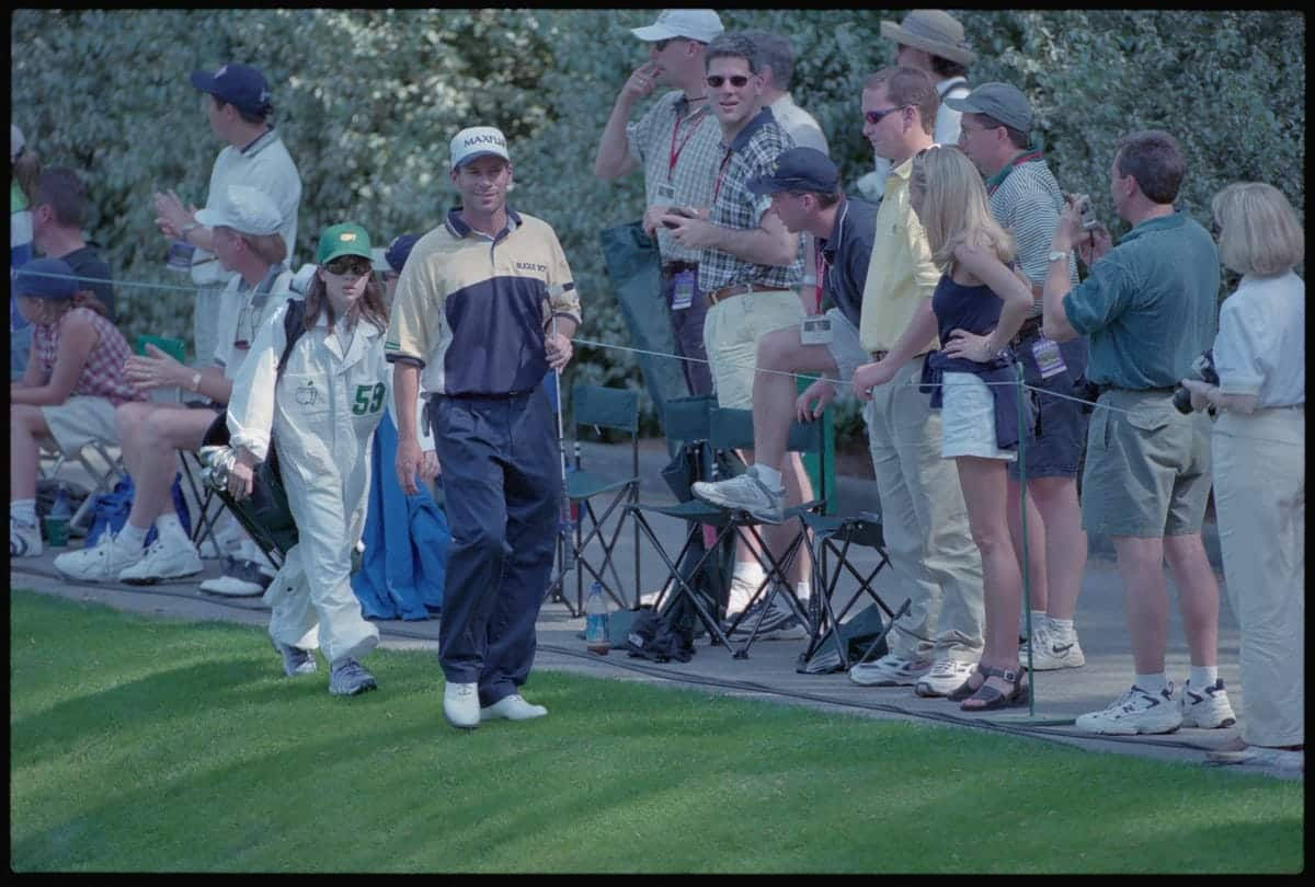 John Huston With Crowd Background