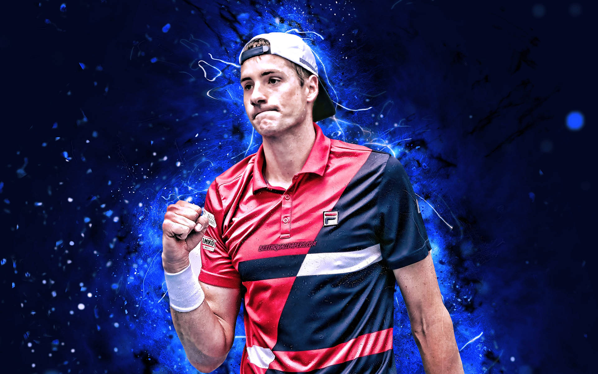 John Isner Abstract Fan Edit Background