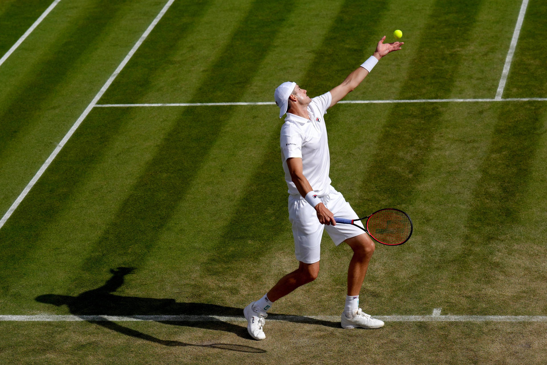 John Isner Ball Toss Background