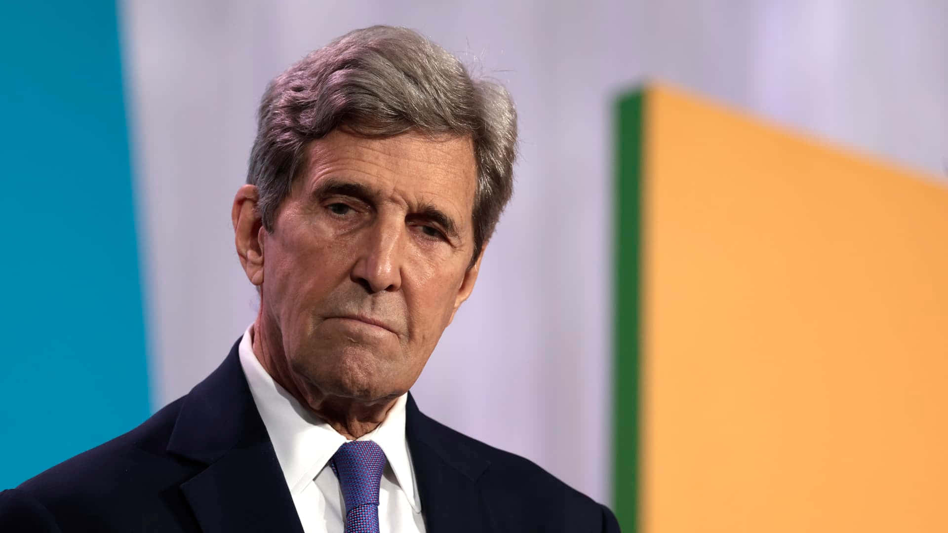 John Kerry In A Focused Moment