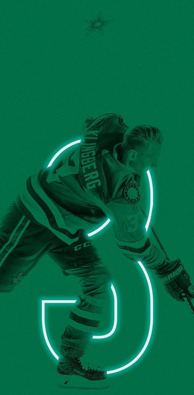 John Klingberg Green Fanart Dallas Stars Background