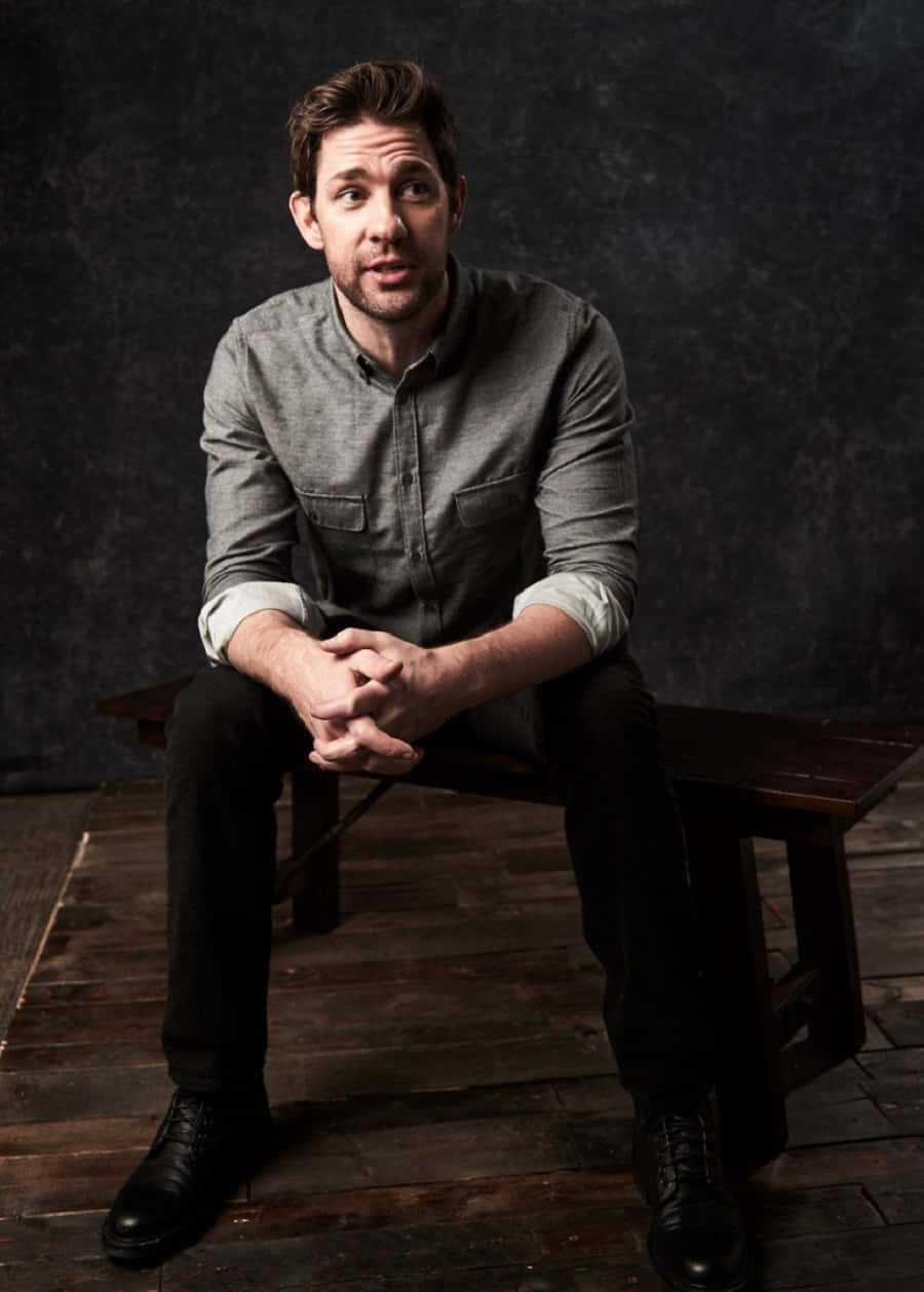 John Krasinski Striking A Pose Background