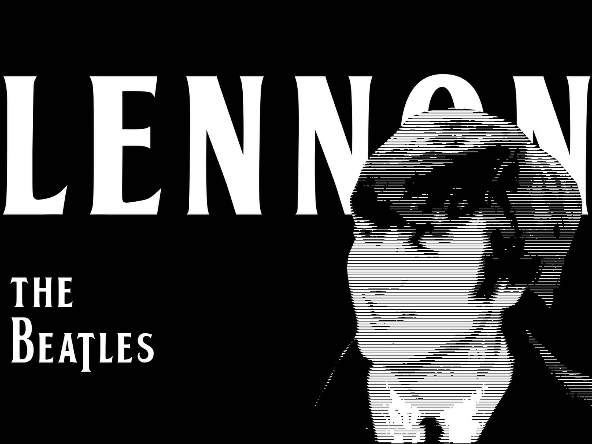 John Lennon Black Poster Background
