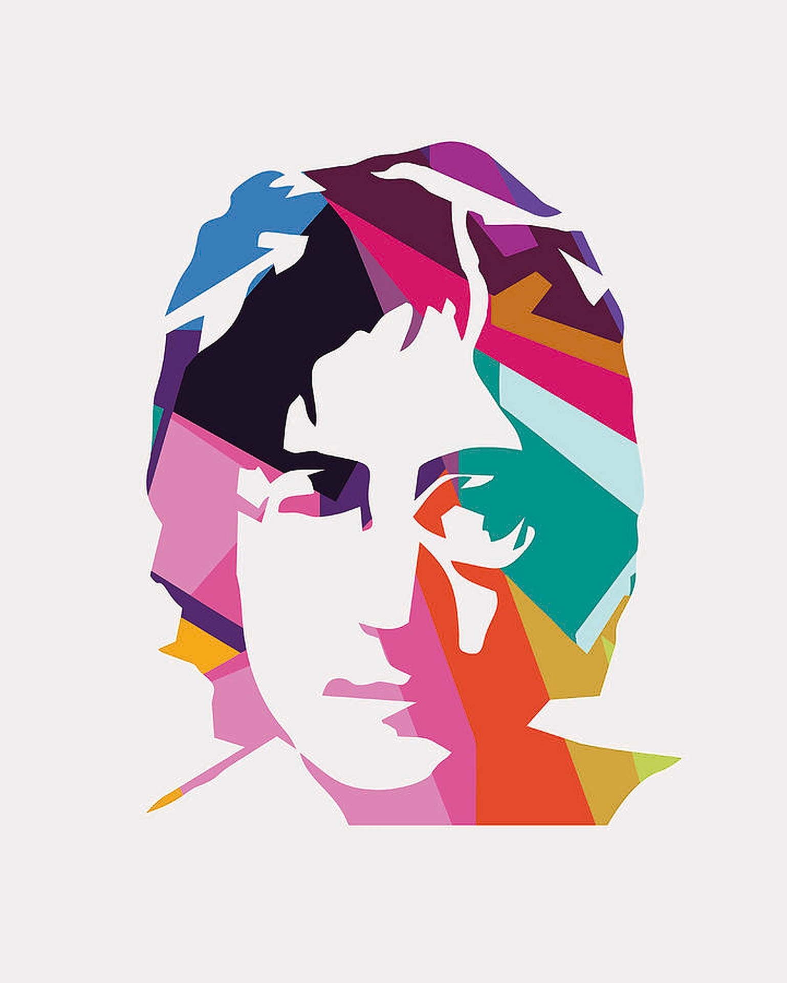 John Lennon Colorful Digital Art Background