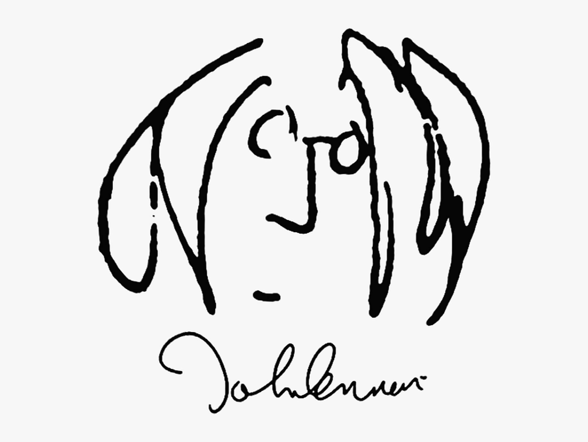 John Lennon Doodle Background