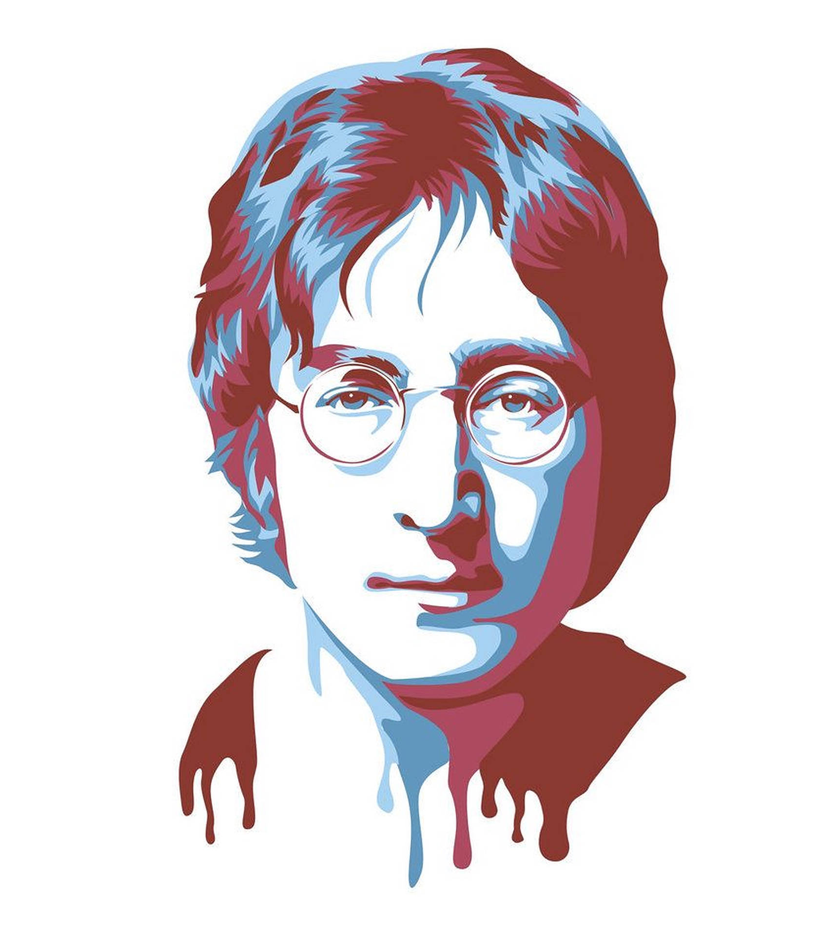 John Lennon Drip Effect Background