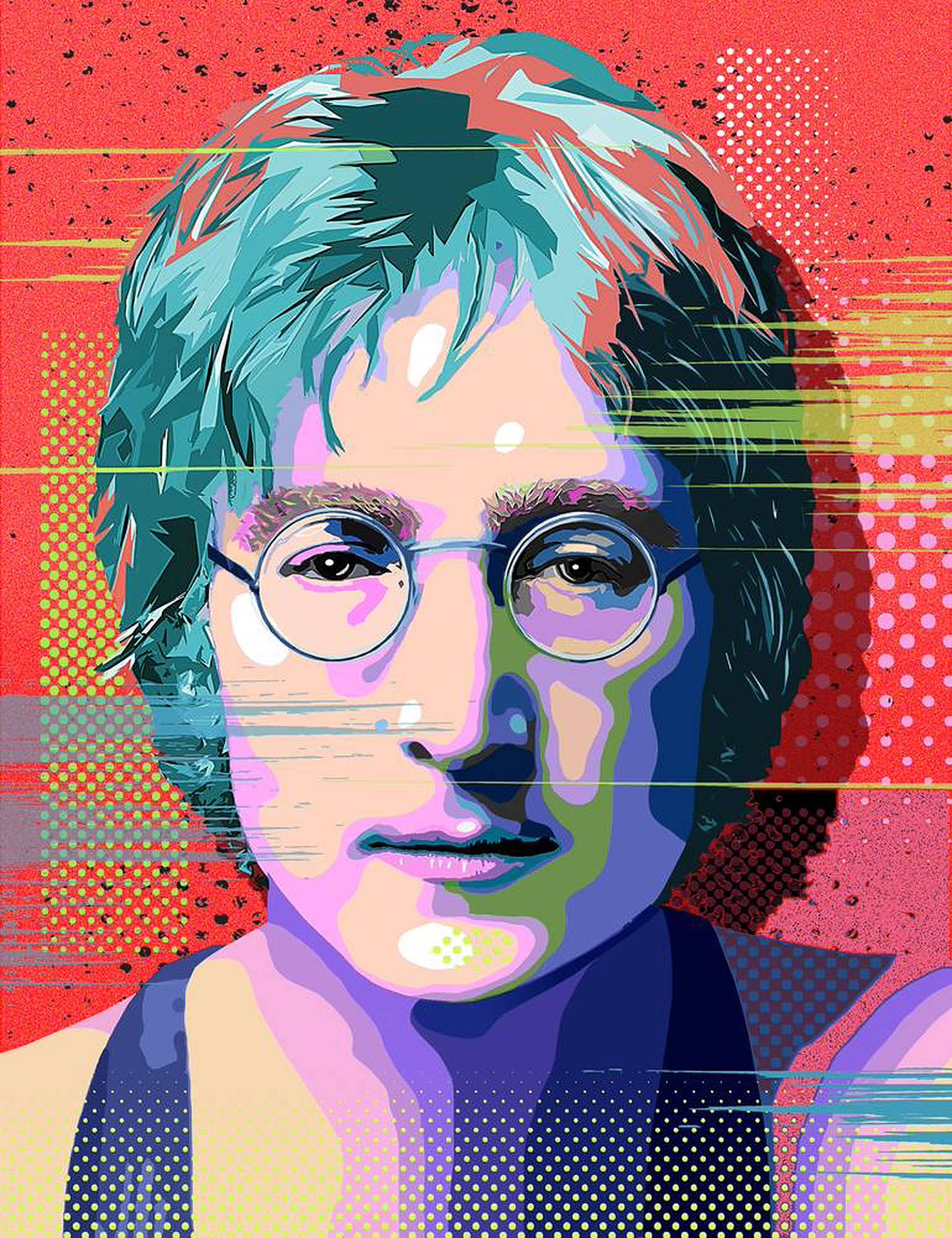 John Lennon Graphic Art Background
