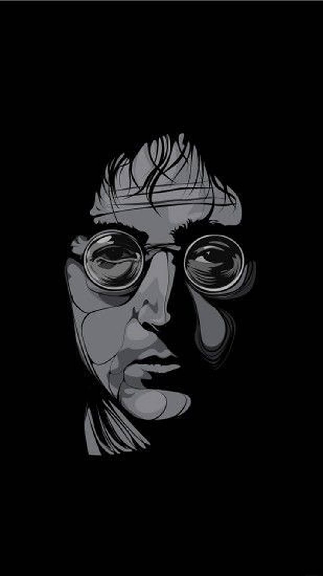 John Lennon Monochrome Art Background