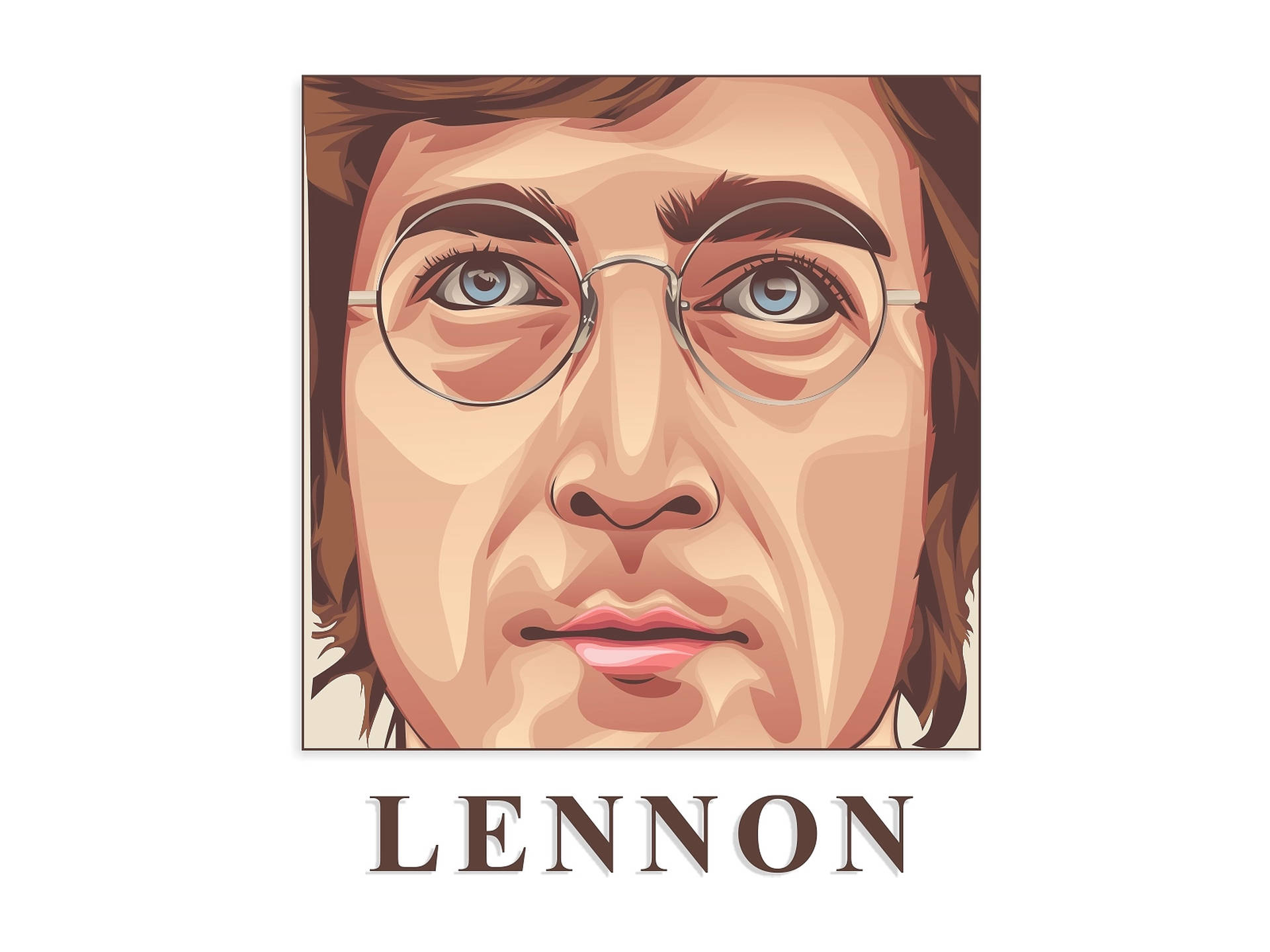John Lennon Oil Painting Background