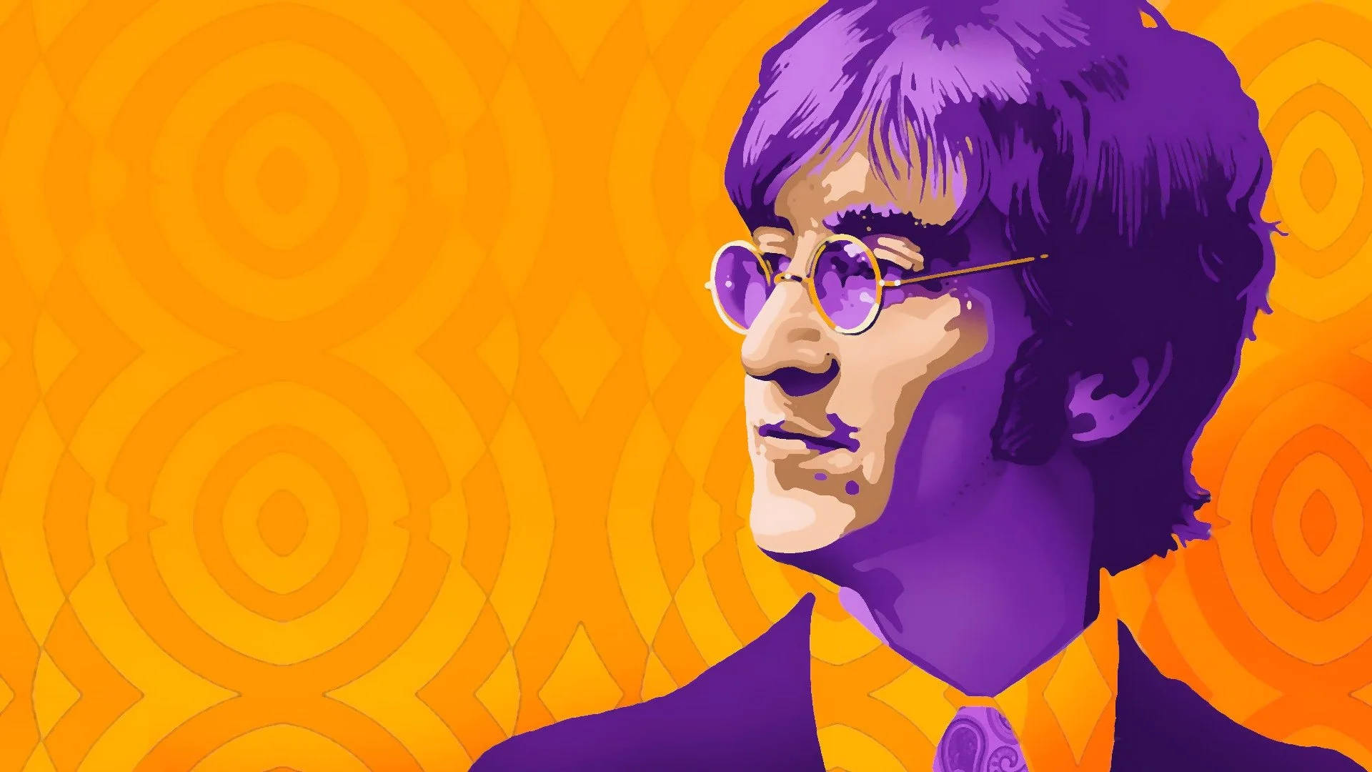 John Lennon Pop Art Background