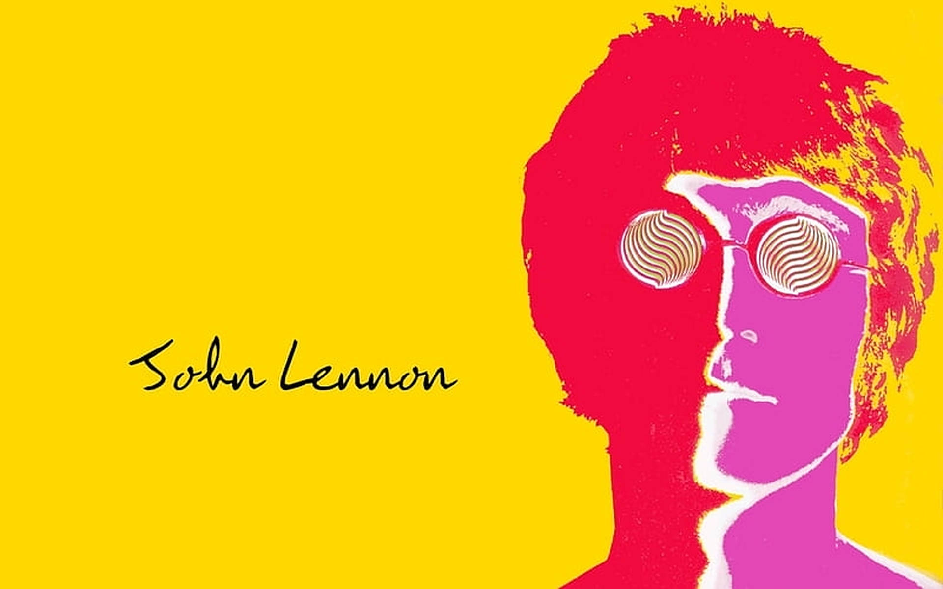 John Lennon Retro Poster Background