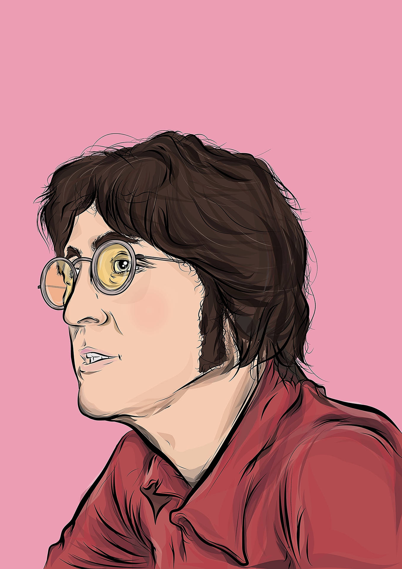 John Lennon Vector Art Background
