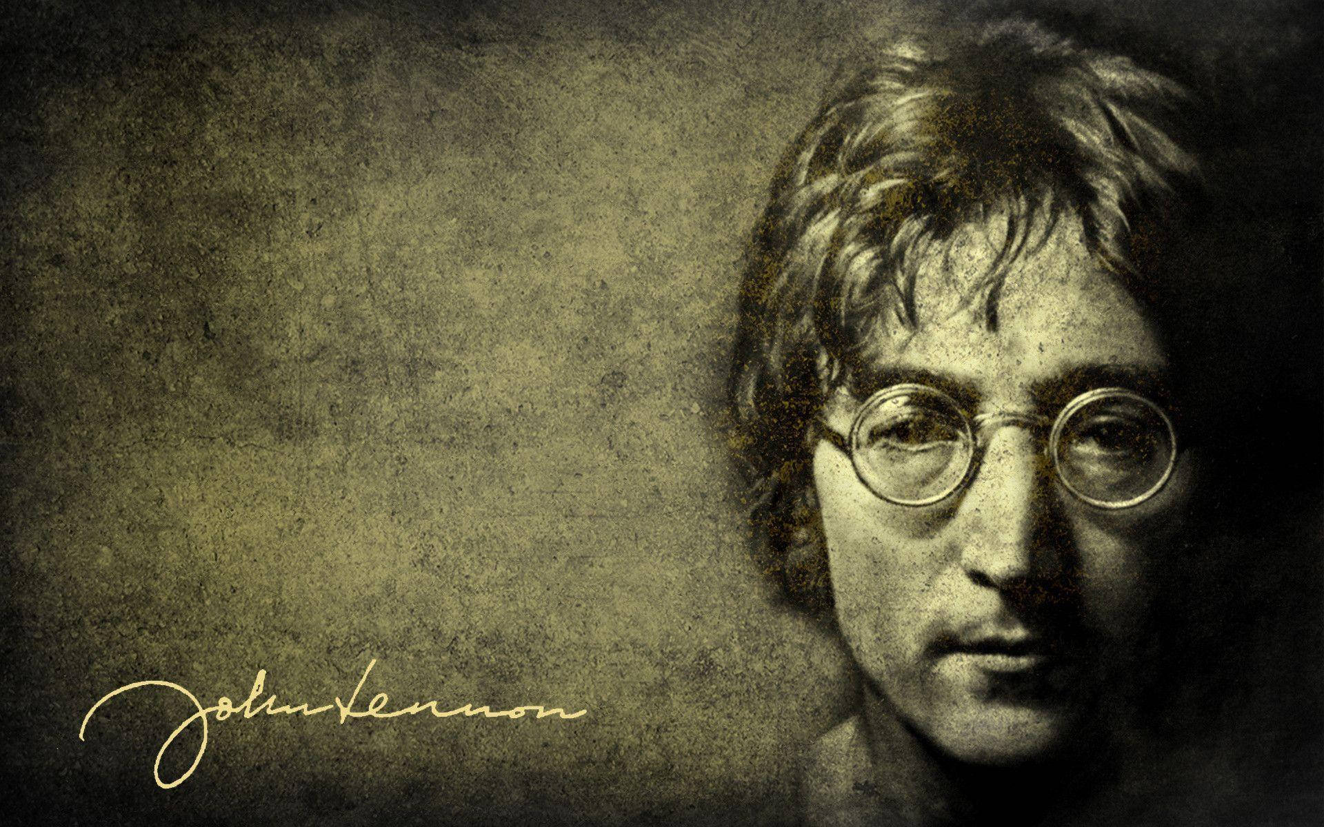 John Lennon Vintage Poster Background