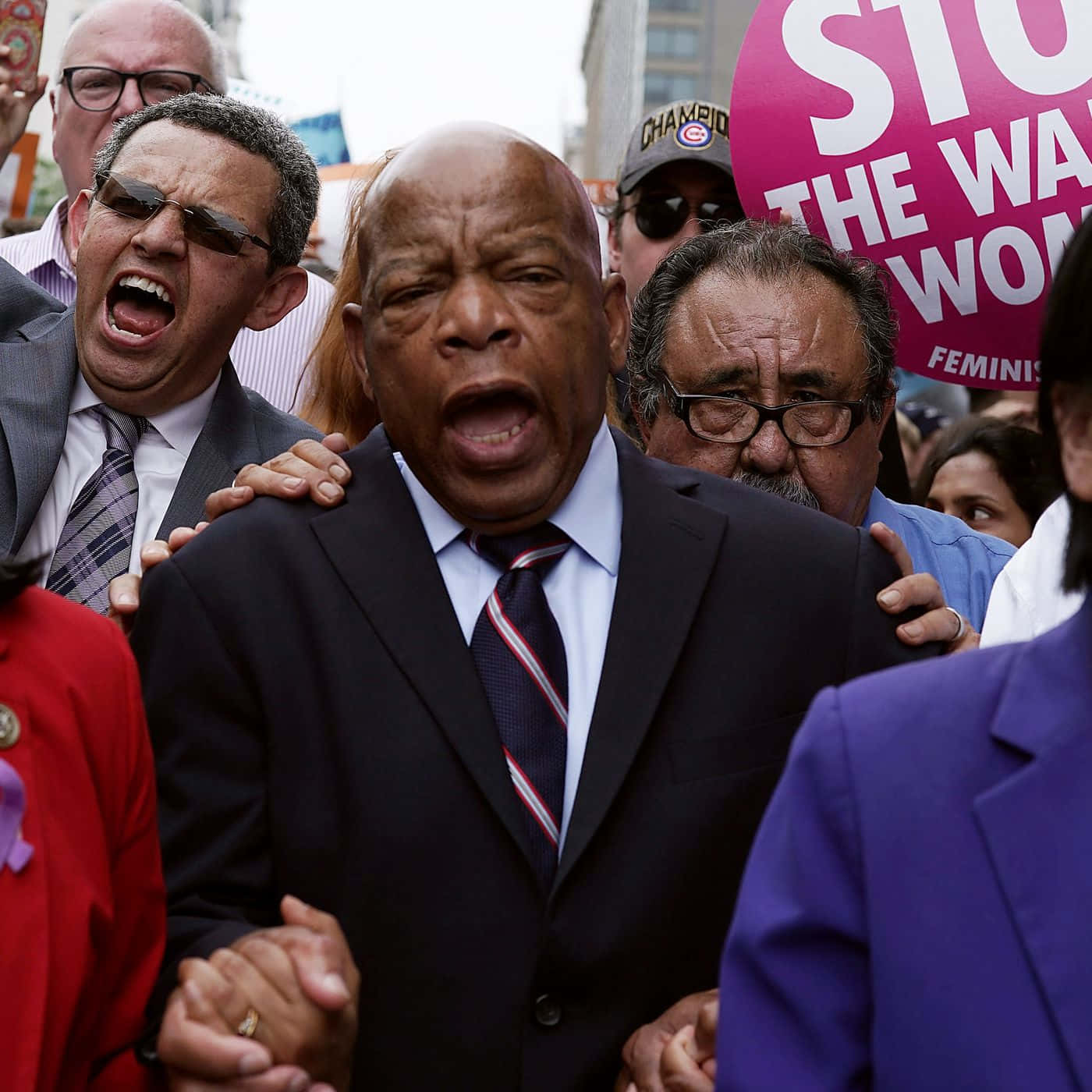 John Lewis At A Protest Background
