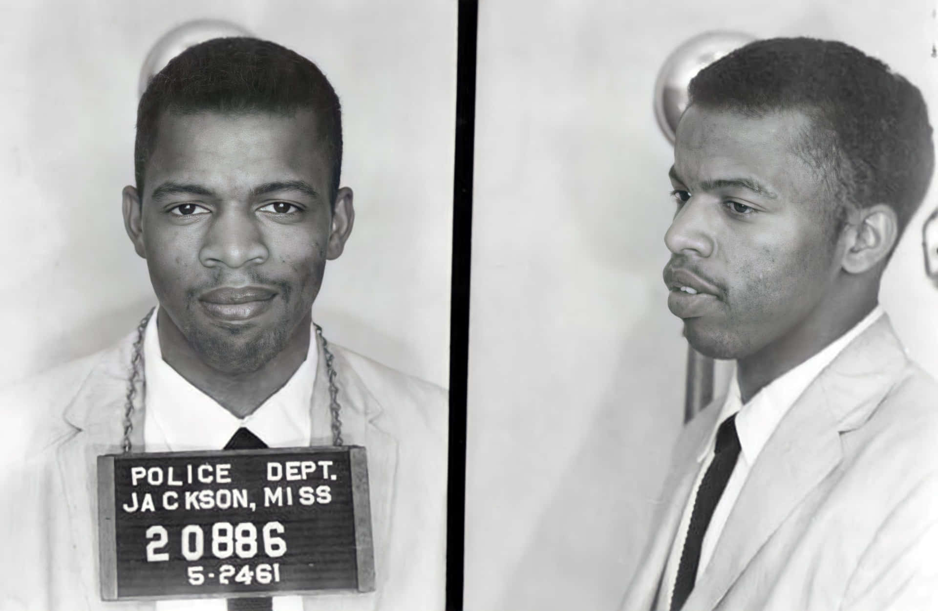 John Lewis Mug Shots Background