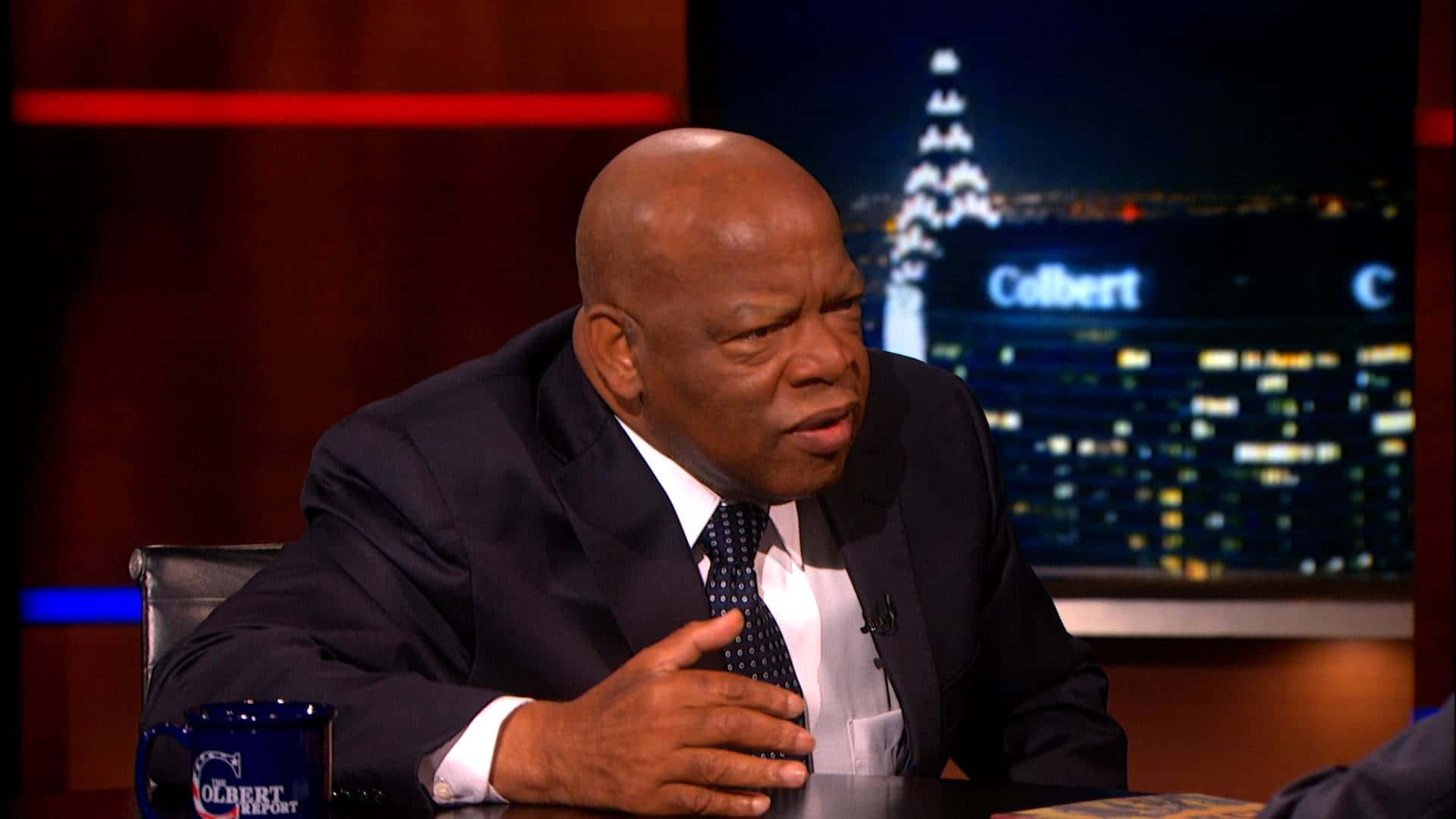 John Lewis On The Colbert Report Background