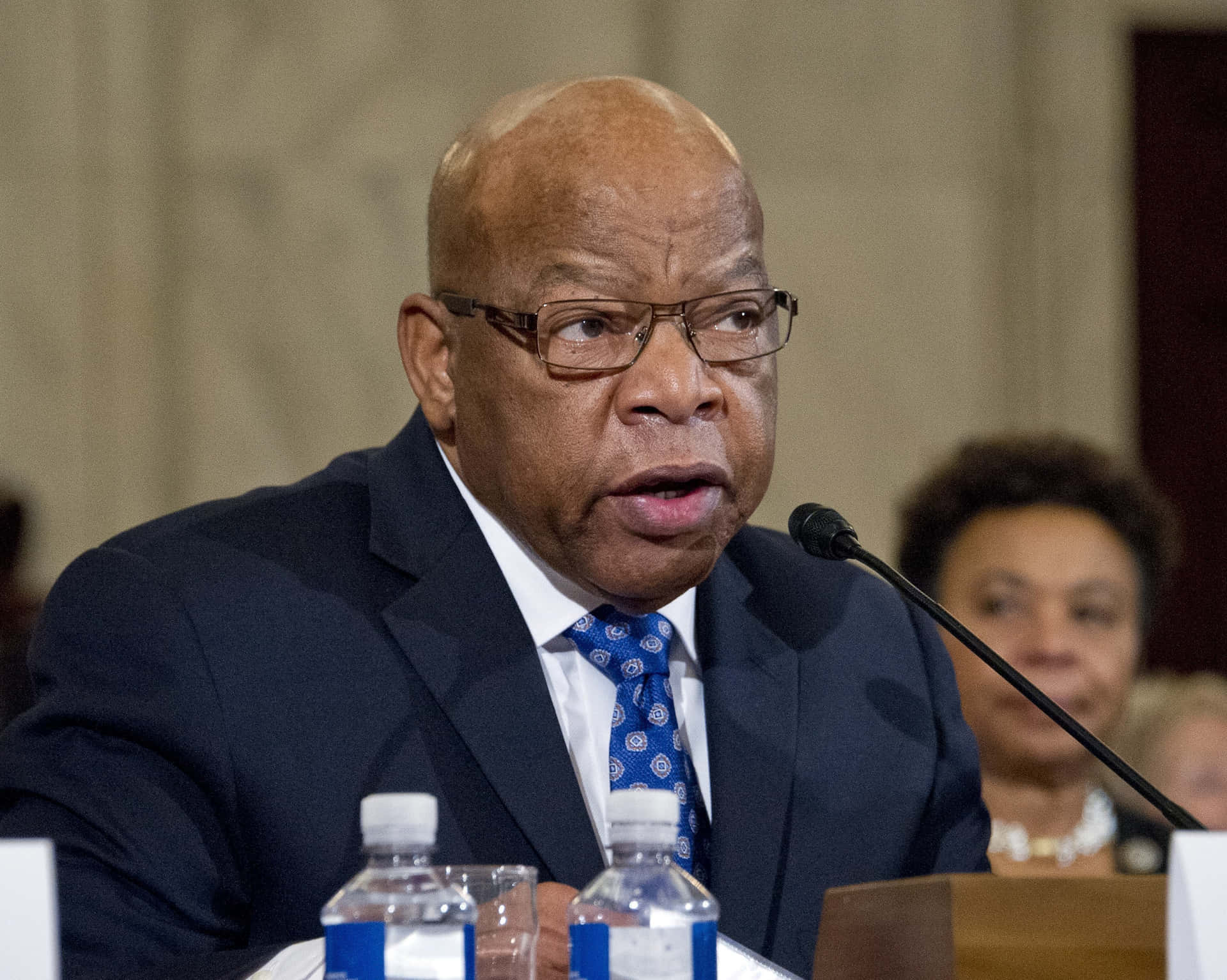 John Lewis Speaking In Court Background