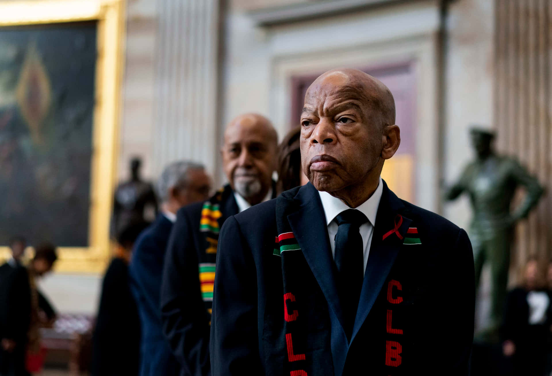 John Lewis Wearing A Sash Background