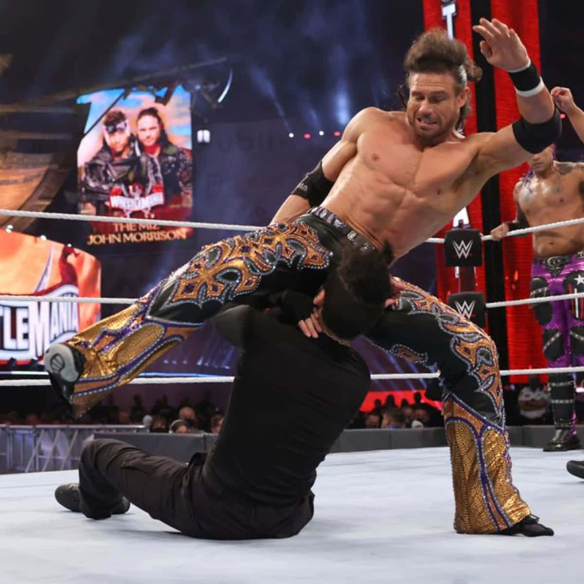 John Morrison Fighting Bad Bunny Background