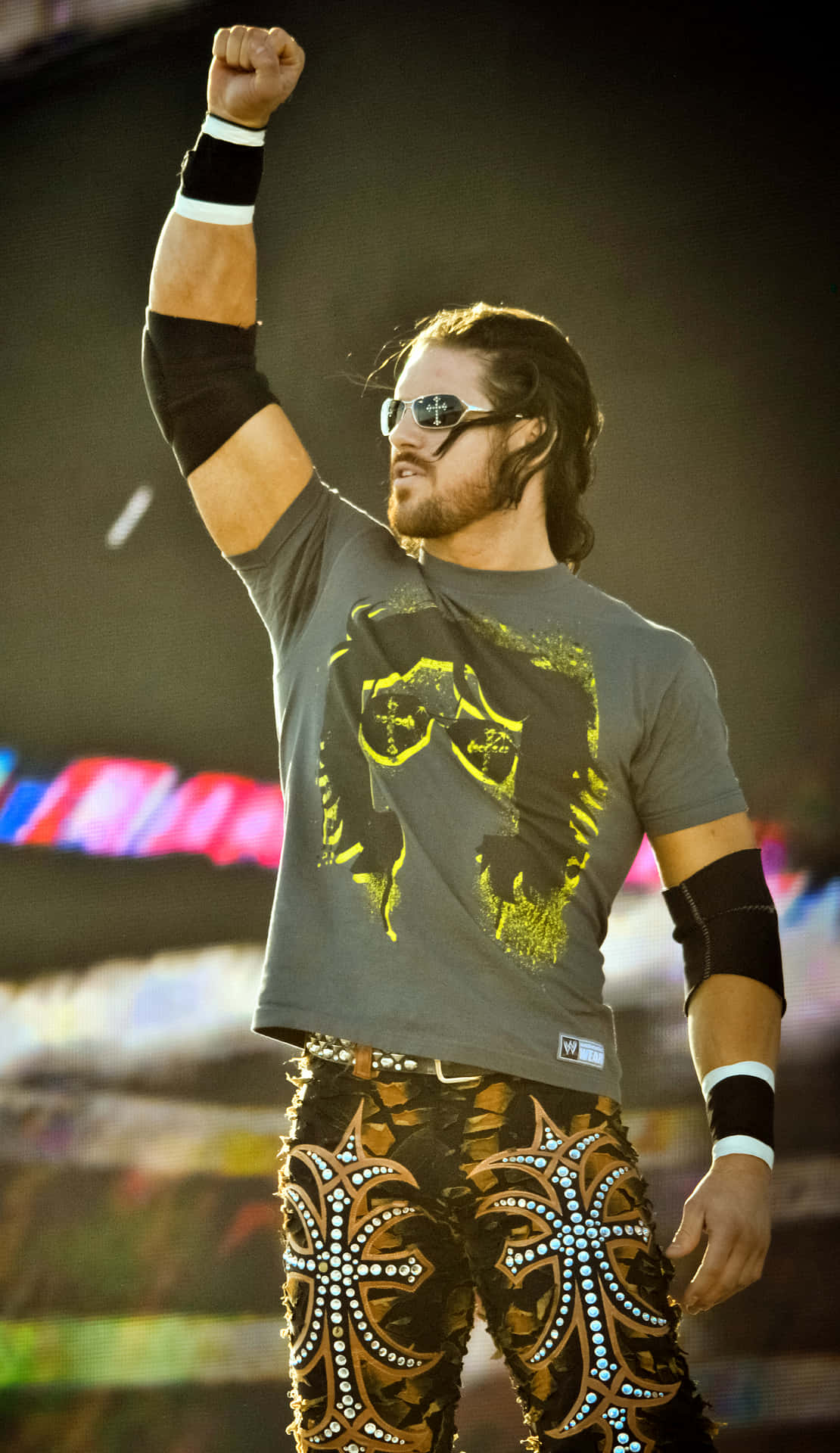 John Morrison Wrestler Iconic Photo Poster Background