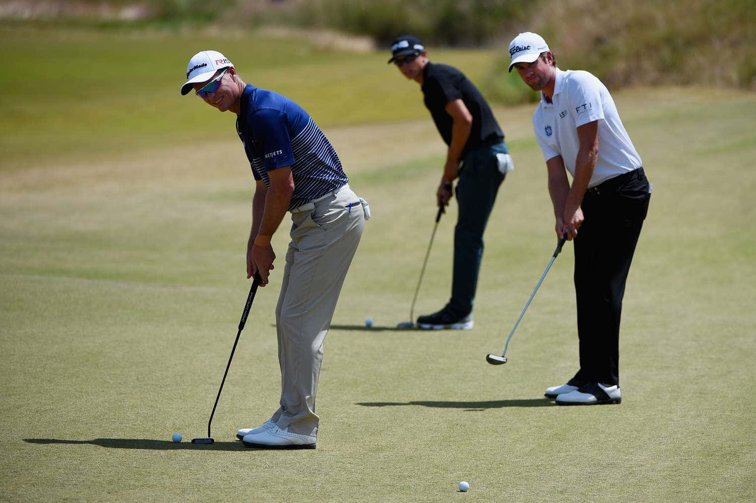John Senden And Two Other Golfers Background