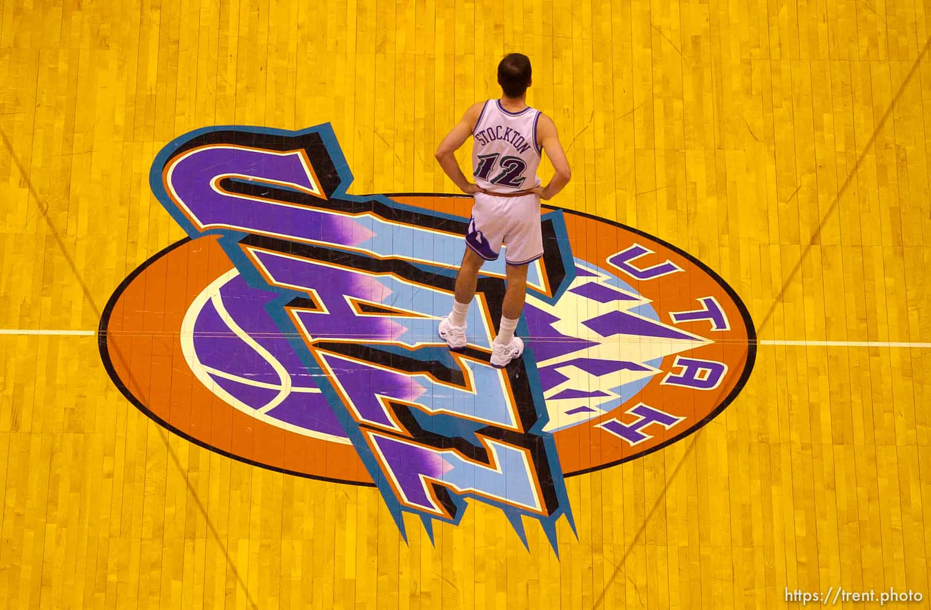 John Stockton Aerial Shot Background