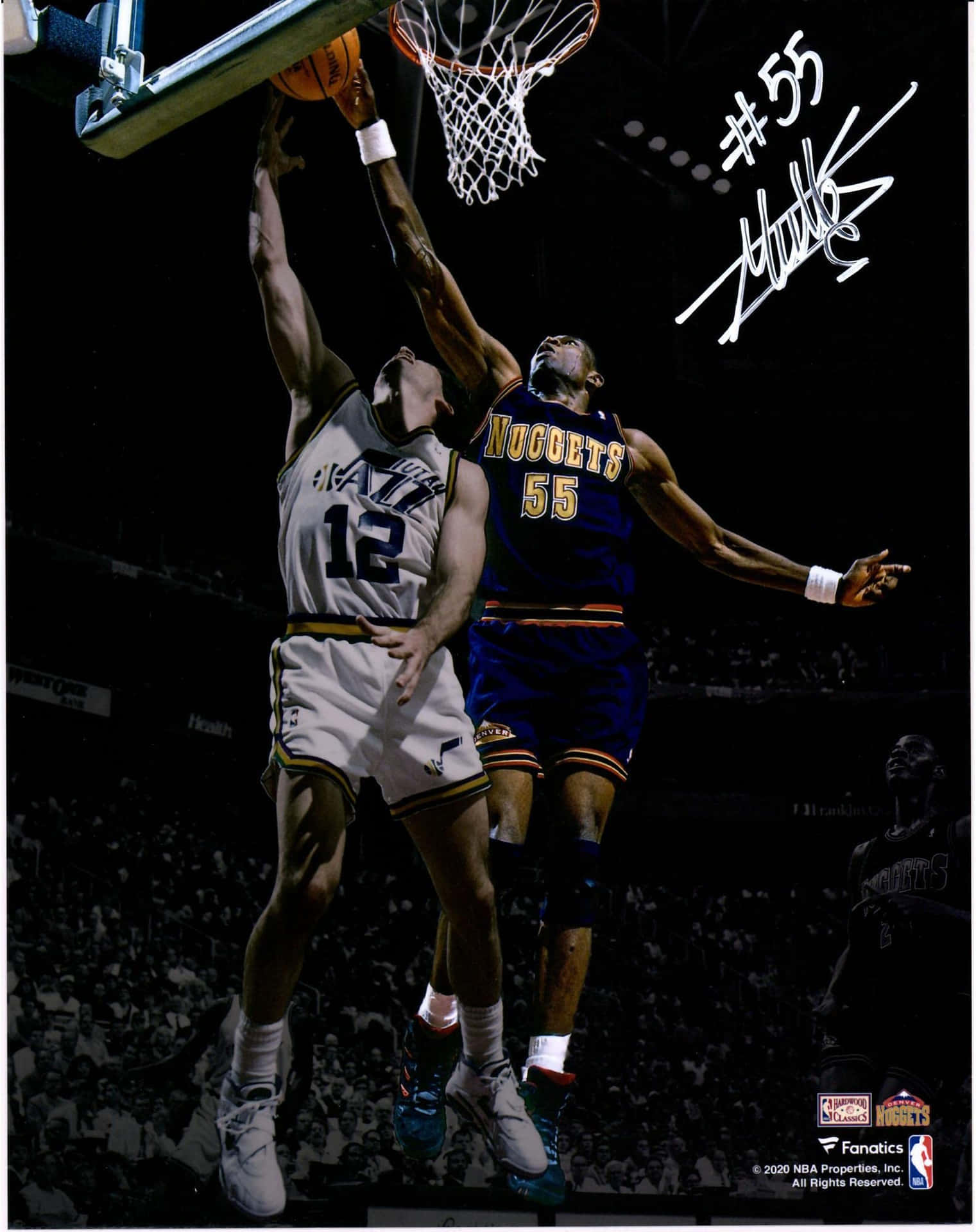 John Stockton Autographed Memorabilia Background