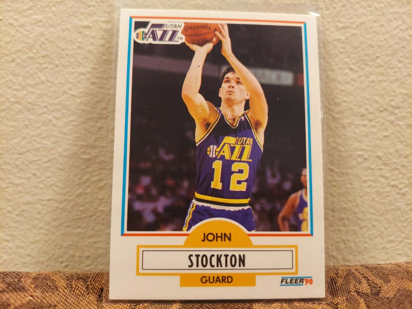 John Stockton Basketball Trading Cards Background