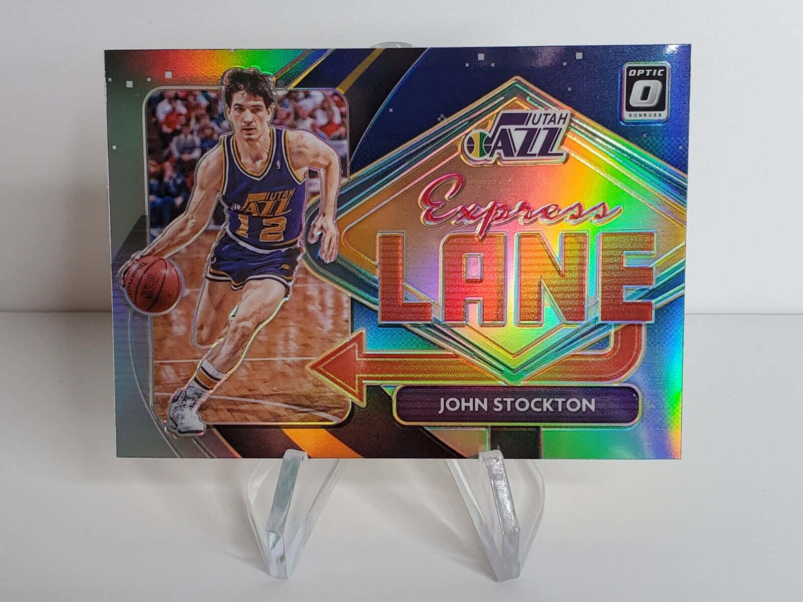 John Stockton Express Lane Memorabilia Background