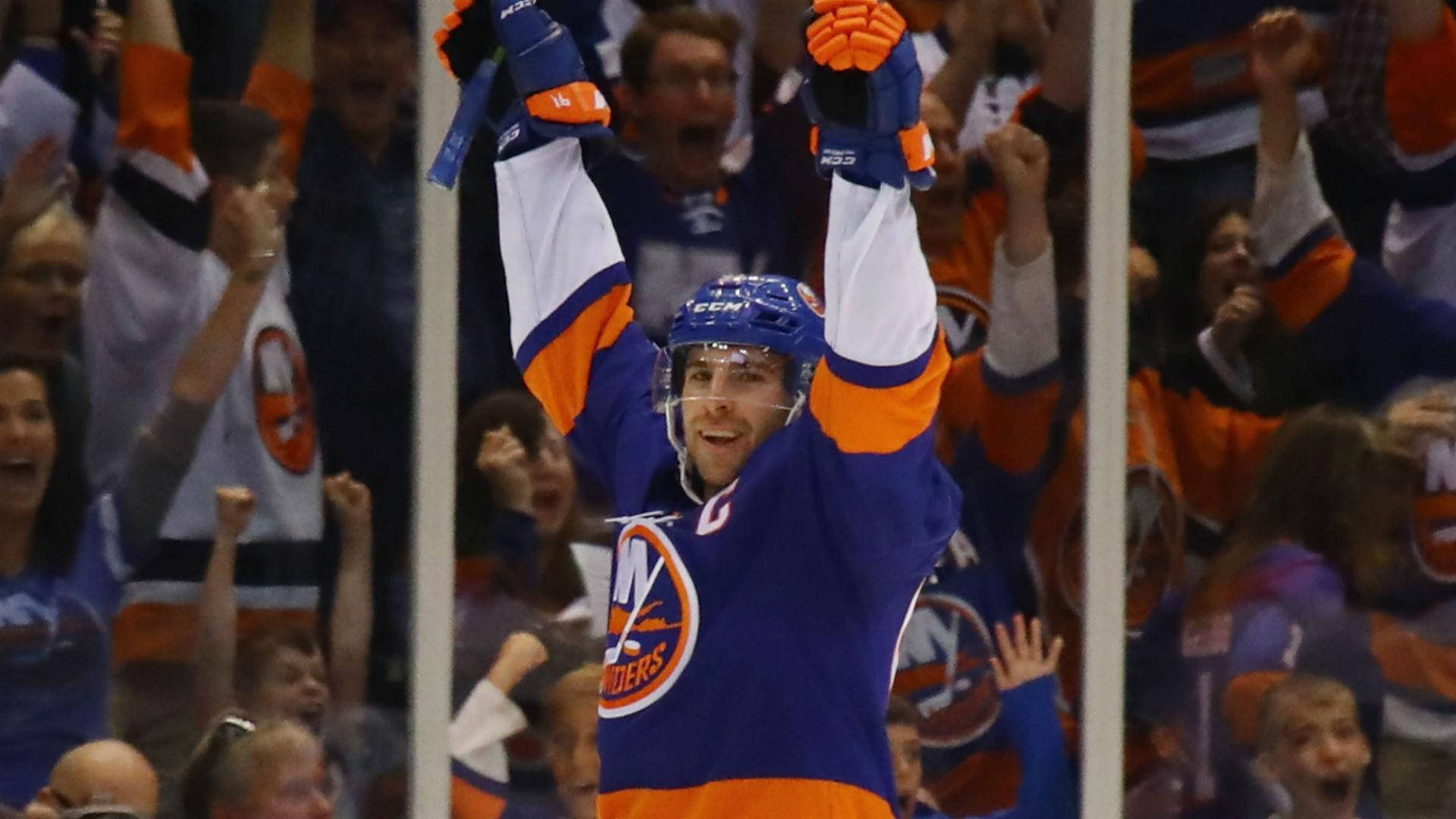 John Tavares In Celebration New York Background