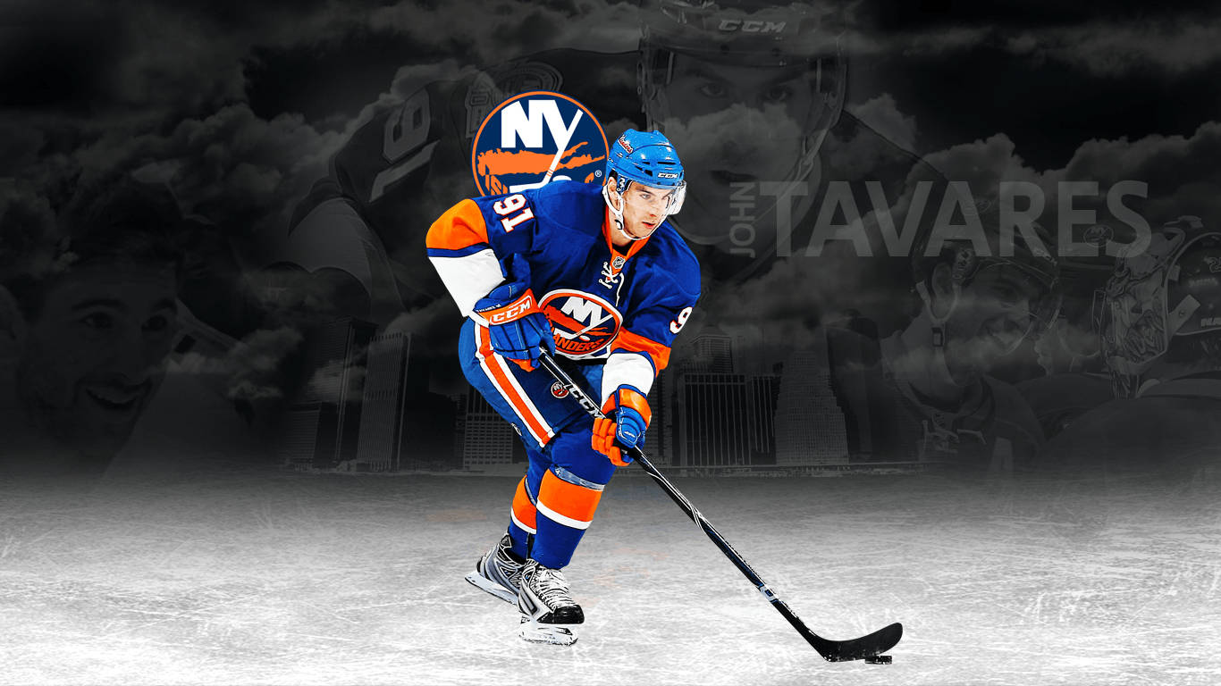 John Tavares New York Nhl Graphic Art Background