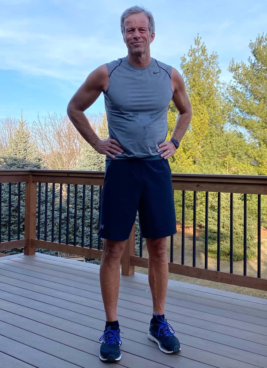 John Thune In Sportswear Full Body Background