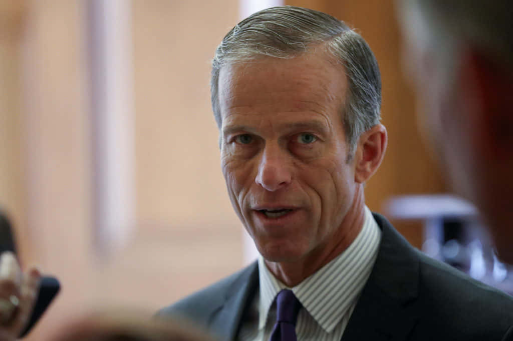 John Thune Photo Up Close Background